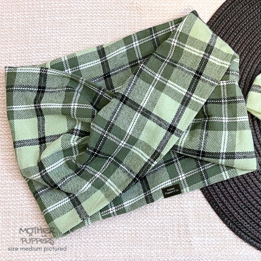 Sage Plaid Scarf