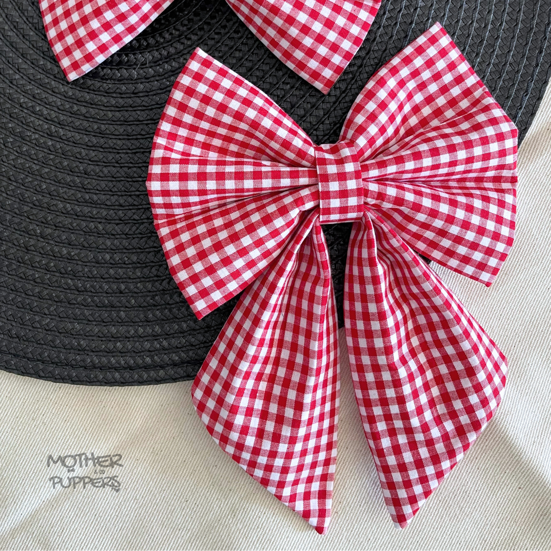 Red Gingham Bow