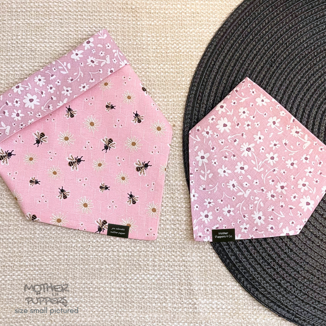 Pink Bees Bandana