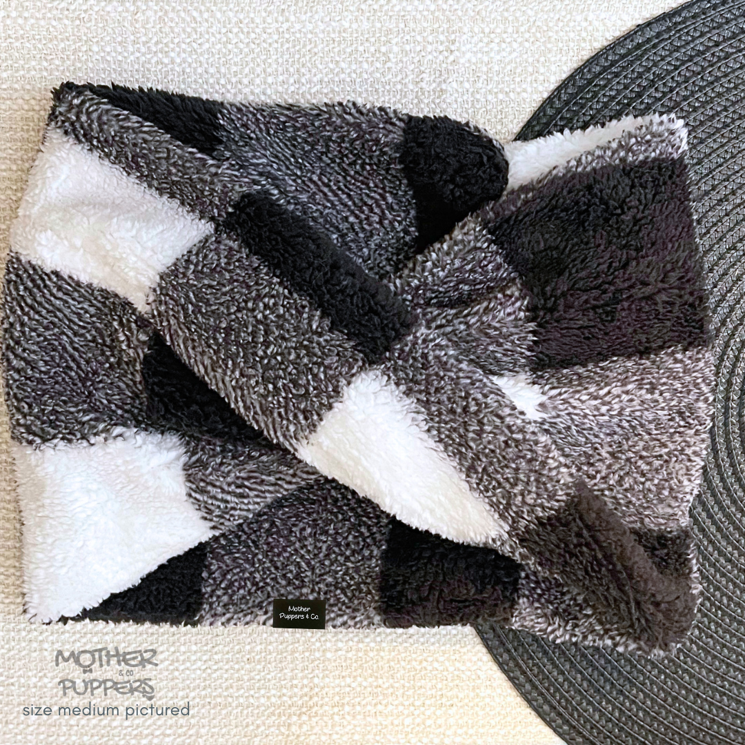 Black Buffalo Check Scarf