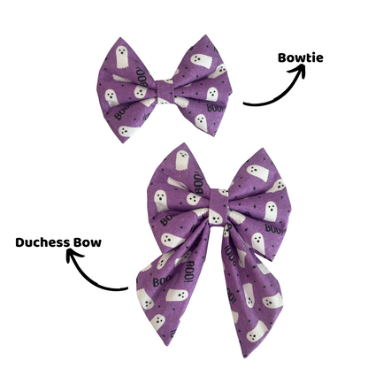 Purple Boos Bow