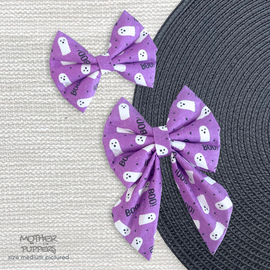 Purple Boos Bow