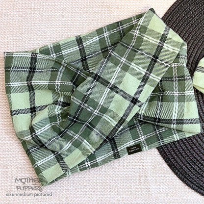 Sage Plaid Scarf