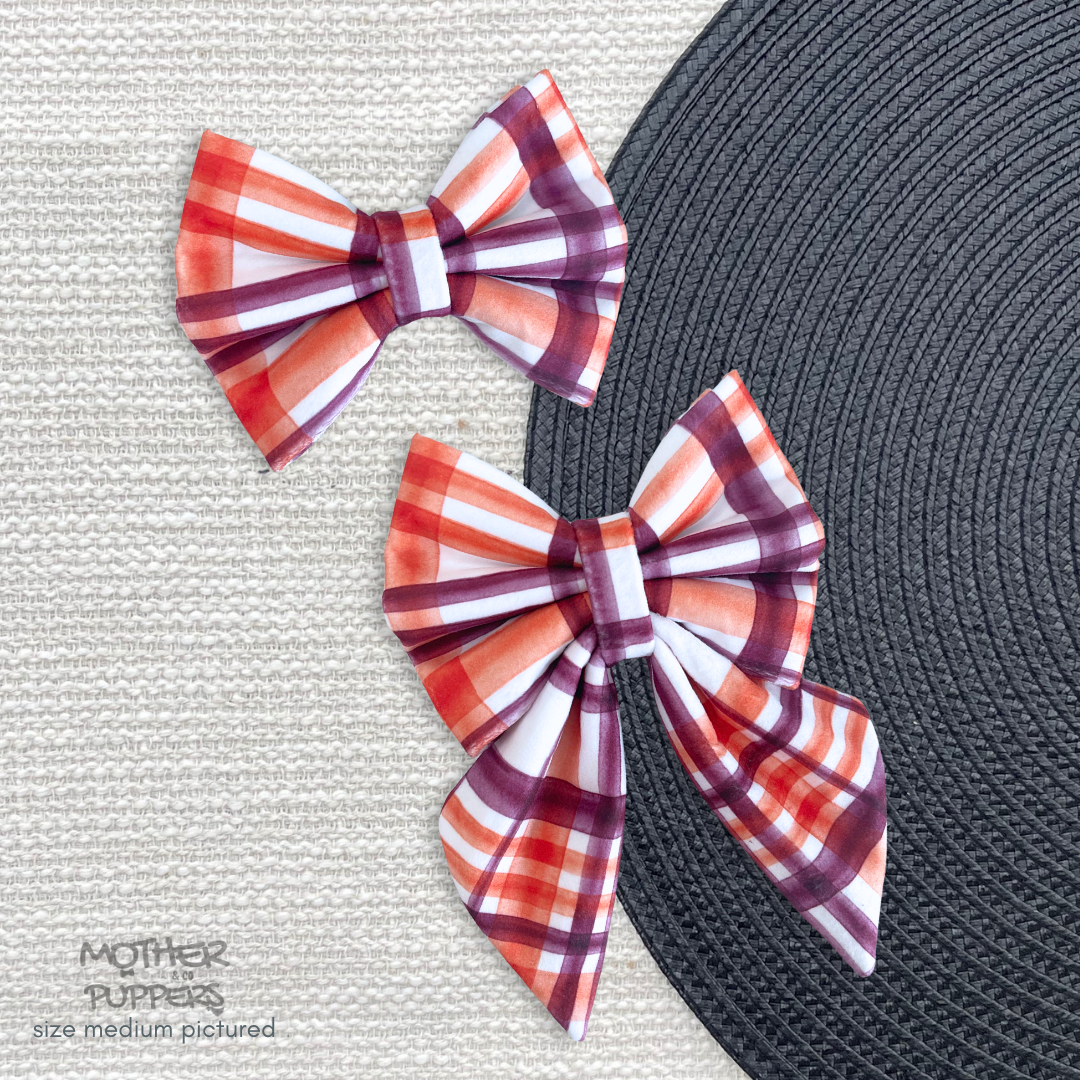 Spiced Plaid Bow