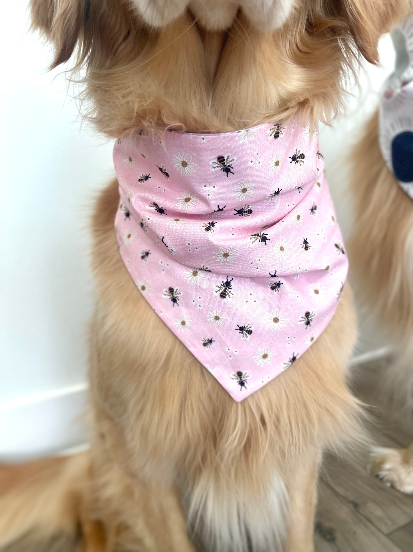 Pink Bees Bandana