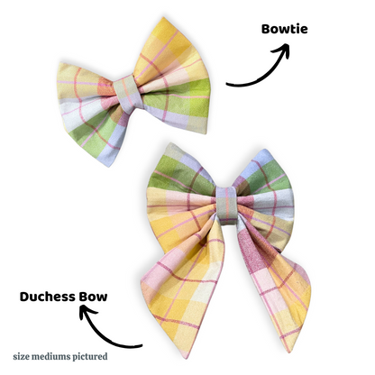 Peeps Plaid Bow