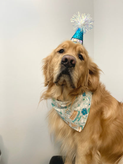 Blue Birthday Bandana