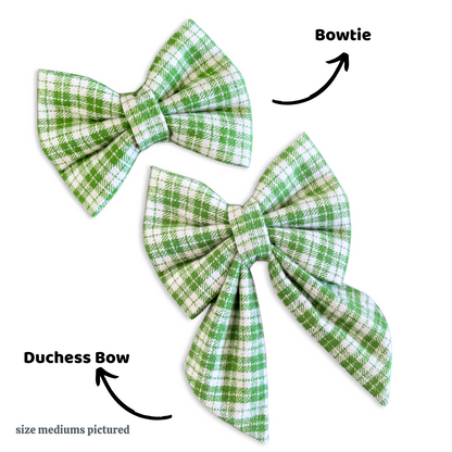 Lucky Plaid Bow