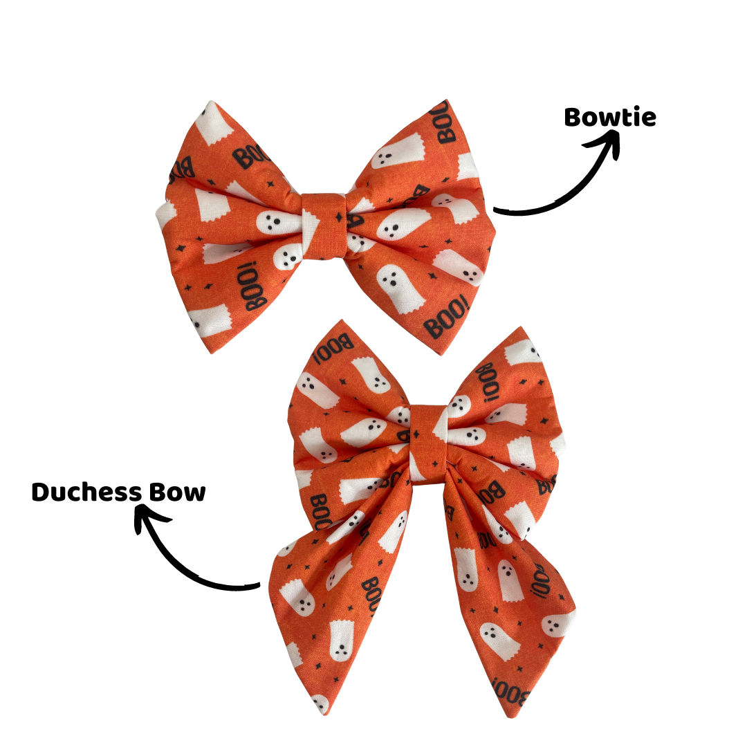 Orange Boos Bow