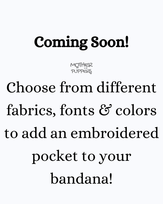 Embroidered Pocket Bandana