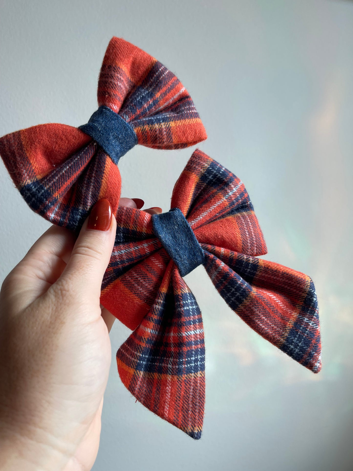 Pumpkin Patch Bowtie + Duchess Bow