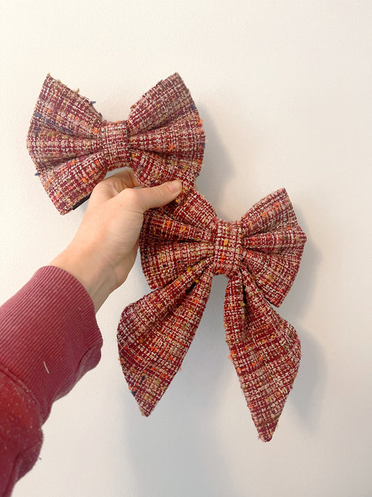 Cozy Chestnut Bow