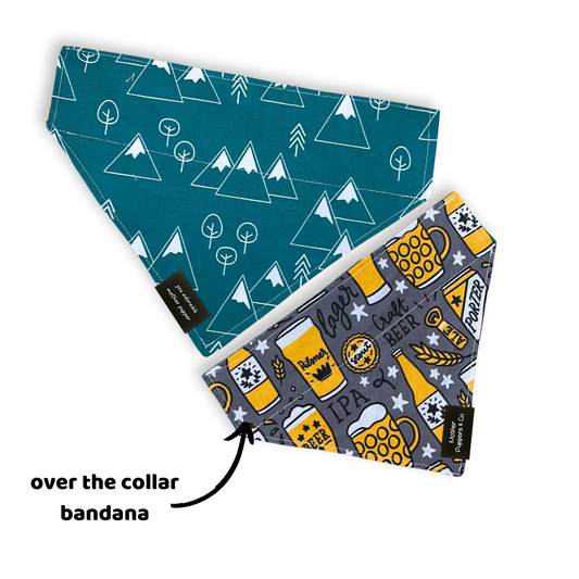 Adventurous Brews Over the Collar Bandana