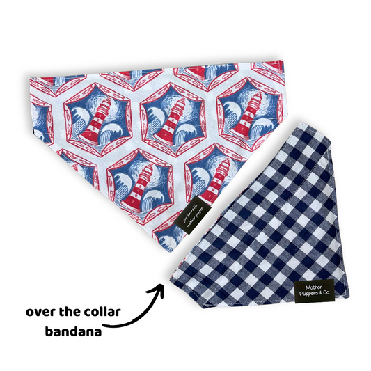 Lighthouses Over the Collar Bandana